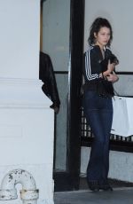 BELLA HADID Arrives at Vera Wangs Office in New York 10/14/2015