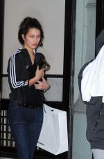 BELLA HADID Arrives at Vera Wangs Office in New York 10/14/2015