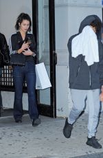 BELLA HADID Arrives at Vera Wangs Office in New York 10/14/2015