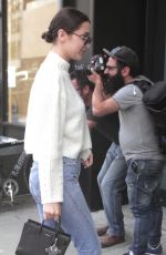 BELLA HADID Out and About in New York 10/09/2015