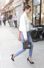 BELLA HADID Out and About in New York 10/09/2015
