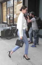 BELLA HADID Out and About in New York 10/09/2015