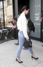 BELLA HADID Out and About in New York 10/09/2015