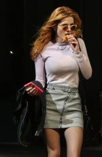 BELLA THORNE in Short Skirt Out in Vancouver 10/03/2015