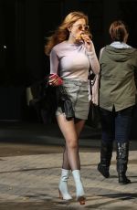 BELLA THORNE in Short Skirt Out in Vancouver 10/03/2015