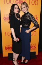 BETH BEHRS and KAT DENNINGS  at 2 Broke Girls, 100th Episode Celebration in Los Angeles 10/03/2015