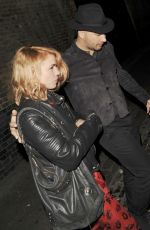 BILLIE PIPER Arrives at Chiltern Firehouse in London 10/17/2015
