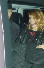 BILLIE PIPER Arrives at Chiltern Firehouse in London 10/17/2015