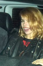 BILLIE PIPER Arrives at Chiltern Firehouse in London 10/17/2015