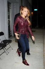 BLAKE LIVELY Leaves a Magazine Photoshoot in New York 10/14/2015