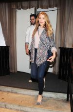 BLAKE LIVELY Leaves a Restaurant in Brooklyn 10/15/2015