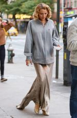 BLAKE LIVELY on the Set of Woody Allen Untitled Project in New York 10/07/2015