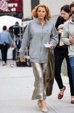 BLAKE LIVELY on the Set of Woody Allen Untitled Project in New York 10/07/2015