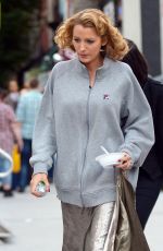 BLAKE LIVELY on the Set of Woody Allen Untitled Project in New York 10/07/2015