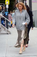 BLAKE LIVELY on the Set of Woody Allen Untitled Project in New York 10/07/2015