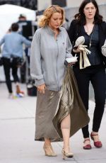 BLAKE LIVELY on the Set of Woody Allen Untitled Project in New York 10/07/2015