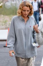 BLAKE LIVELY on the Set of Woody Allen Untitled Project in New York 10/07/2015