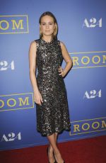 BRIE LARSON at Room Premiere in West Hollywood 10/13/2015