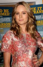BRIE LARSON at Room Screening in New York 10/07/2015