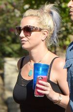 BRITNEY SPEARS Arrives at a Dance Studio in Westlake Village 10/10/2015