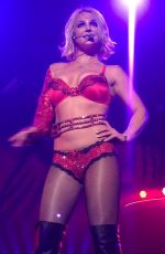 BRITNEY SPEARS in New Red Costume at Piece of Me 10/23/2015