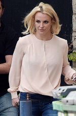 BRITNEY SPEARS Leaves a Recording Studio in Calabasas 10/27/2015