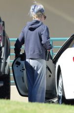 BRITNEY SPEARS Leaves a Recording Studio in Westlake Village 10/09/2015