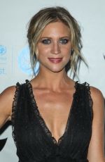 BRITTANY SNOW at Unicef Black & White Masquerade Ball in Los Angeles 10/30/2015