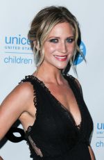 BRITTANY SNOW at Unicef Black & White Masquerade Ball in Los Angeles 10/30/2015