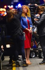 BRYCE DALLAS HOWARD on the Set of Gold in New York 10/09/2015