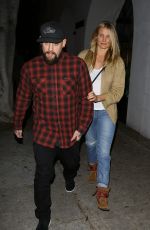 CAMERON DIAZ and Benji Madden Night Out in Beverly Hills 10/28/2015