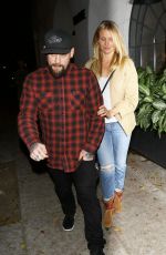 CAMERON DIAZ and Benji Madden Night Out in Beverly Hills 10/28/2015