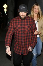 CAMERON DIAZ and Benji Madden Night Out in Beverly Hills 10/28/2015