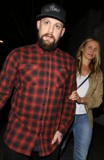 CAMERON DIAZ and Benji Madden Night Out in Beverly Hills 10/28/2015