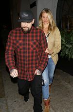 CAMERON DIAZ and Benji Madden Night Out in Beverly Hills 10/28/2015