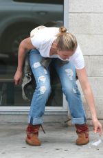 CAMERON DIAZ Out and About in Hollywood 10/16/2015