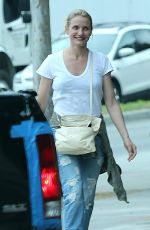 CAMERON DIAZ Out and About in Hollywood 10/16/2015