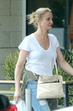 CAMERON DIAZ Out and About in Hollywood 10/16/2015