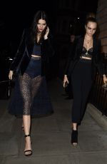 CARA DELEVINGNE and KENDALL JENNER Leaves Eva Cavalli
