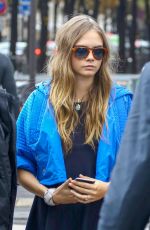 CARA DELEVINGNE Arrives at L