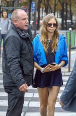 CARA DELEVINGNE Arrives at L