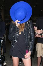 CARA DELEVINGNE Arrives at Los Angeles International Airport 10/21/2015