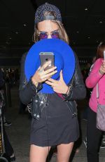 CARA DELEVINGNE Arrives at Los Angeles International Airport 10/21/2015