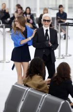 CARA DELEVINGNE at Chanel Fashion Show at Paris Fashion Week 10/06/2015