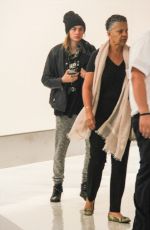 CARA DELEVINGNE at LAX Airport in Los Angeles 10/28/2015