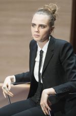 CARA DELEVINGNE at Women in the World Summit in London 10/09/2015