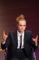 CARA DELEVINGNE at Women in the World Summit in London 10/09/2015