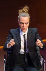 CARA DELEVINGNE at Women in the World Summit in London 10/09/2015