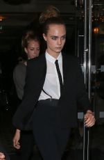 CARA DELEVINGNE Leaves a Hotel in London 10/09/2015