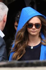 CARA DELEVINGNE Leaves Chanel Fashion Show in Paris 10/06/2015